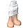 LEGO blanc Skirt avec Côté Wrinkles avec flesh bare feet (11407 / 35566)