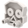 LEGO blanc Skull avec Deux Pins (47990)