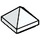LEGO blanc Pente 1 x 1 x 0.7 Pyramide (22388 / 35344)