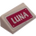 LEGO Weiß Steigung 1 x 2 (31°) mit Luna Sign Aufkleber (85984)