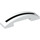 LEGO White Slope 1 x 4 Curved Double with Black line (39133 / 93273)