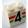 LEGO White Slope 2 x 2 (45°) with Black &quot;4&quot; and Green and Red Stripes (3039)