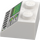 LEGO White Slope 2 x 2 (45°) with Green Control Screen (3039 / 73775)