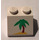 LEGO Blanc Pente 2 x 2 (45°) avec Palm Arbre (3039)