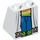 LEGO White Slope 2 x 2 x 2 (65°) with Vitruvius Blue Jeans with Bottom Tube (3678 / 17291)