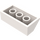 LEGO Wit Helling 2 x 4 (45°) met ruw oppervlak (3037)