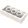 LEGO Wit Helling 2 x 4 Gebogen met buizen aan de onderzijde (88930)