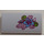 LEGO White Slope 2 x 4 Curved with Flowers Sticker with Bottom Tubes (88930)