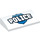 LEGO White Slope 2 x 4 Curved with &#039;POLICE&#039; over Police Badge with Bottom Tubes (16384 / 61068)
