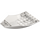 LEGO White Slope 2 x 6 x 10 Curved Inverted (47406)