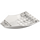 LEGO White Slope 2 x 6 x 10 Curved Inverted (47406)