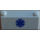 LEGO White Slope 3 x 6 (25°) with EMT Star of Life Sticker without Inner Walls (58181)