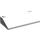 LEGO Weiß Steigung 3 x 6 (25°) mit Innenwänden (3939 / 6208)