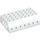 LEGO White Slope 6 x 8 x 2 Curved Double with Side Markers (45411 / 103904)