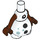 LEGO Weiß Snowman Torso mit Arme mit Stars (62373)