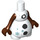 LEGO Weiß Snowman Torso mit Arme mit Stars (62373)