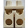 LEGO White Soccer Player Legs with Lion Crest and Yellow Band (3815 / 95036)