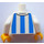 LEGO Vit Fotboll Player Kropp (973 / 88585)