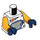 LEGO Weiß Raum Konstruktion Minifig Torso (973 / 76382)