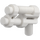 LEGO White Space Gun with Ribbed Barrel (6018 / 95199)