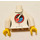 LEGO White Space Scientist Lab Coat with Medium Blue Shirt and ID Badge Female Torso (973 / 76382)
