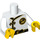 LEGO Weiß Spinjitzu Training Minifig Torso (76382 / 88585)
