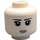 LEGO Wit Spooky Meisje Hoofd, Grijs Lips en Circles Around Ogen (Veiligheidsnop) (3626 / 18192)