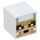 LEGO Weiß Platz Minifigure Kopf mit Skull Arena Player Gesicht (19729 / 39099)