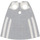 LEGO White Standard Cape with Black Back Pattern with Regular Starched Texture (702 / 44151)