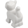 LEGO White Standing Cat with Short Tail Up with Black Nose (84786 / 100552)