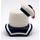 LEGO White Stay Puft Marshmallow Man Minifigure Head (24335)