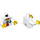 LEGO White Steve Minifig Torso (973 / 76382)