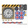 LEGO White Sticker Sheet for Set 8639 (97077)