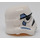LEGO White Storm Trooper Helmet with Sand Blue Panels (30408)