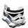 LEGO blanc Stormtrooper Casque avec Mouth Vent (30408 / 84468)