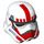 LEGO Blanc Stormtrooper Casque avec Rouge (25682 / 30408)