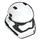 LEGO Weiß Stormtrooper Helm mit abgerundetem Mund (23911)