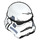 LEGO Bianco Stormtrooper Casco con Sand Blu Panels e Scratch (25675 / 30408)