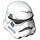 LEGO Weiß Stormtrooper Helm mit Sand Blau Panels und Scratch (25675 / 30408)