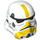 LEGO White Stormtrooper Helmet with Yellow Stripe (78724)