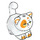 LEGO White Stretching Cat with Orange Patches (103320)