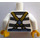 LEGO Wit Striped Shirt met Olive Groen Suspenders Torso (973 / 76382)