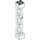 LEGO Blanc Support 2 x 2 x 10 Poutre Triangulaire Verticale (Type 4 - 3 postes, 3 sections) (4687 / 95347)