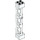 LEGO blanc Support 2 x 2 x 10 Poutre Triangulaire Verticale (Type 4 - 3 postes, 3 sections) (4687 / 95347)