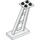 LEGO Wit Support 2 x 4 x 5 Stanchion Inclined met dikke steunen (4476)