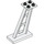 LEGO White Support 2 x 4 x 5 Stanchion Inclined with Thick Supports (4476)