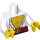 LEGO White Swashbuckler Minifig Torso (973 / 88585)