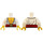 LEGO White Swashbuckler Minifig Torso (973 / 88585)