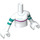 LEGO White Sweet Mayhem Friends Torso (35677 / 92456)