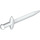 LEGO White Sword with Pointed Tip with Thick Crossguard (18031)